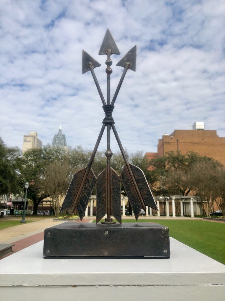 2018 Arty The newest Arty award, as designed and created by local artist Chris Cumbie.