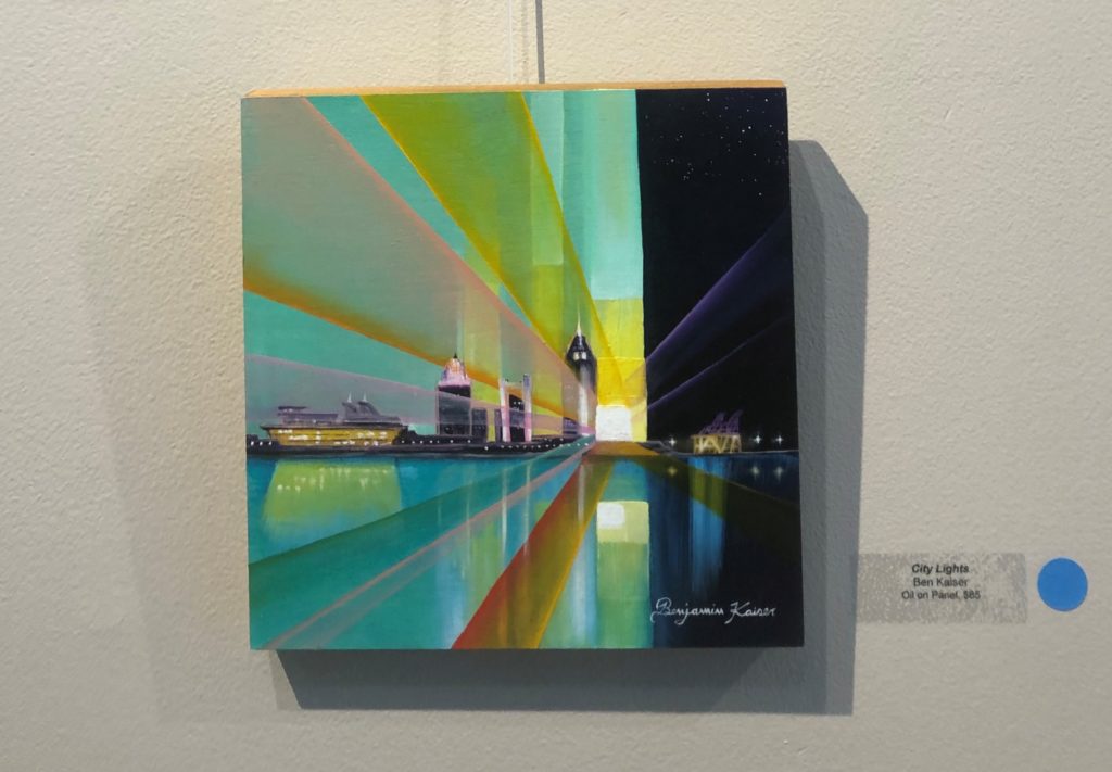 "City Lights" by Ben Kaiser, Oil