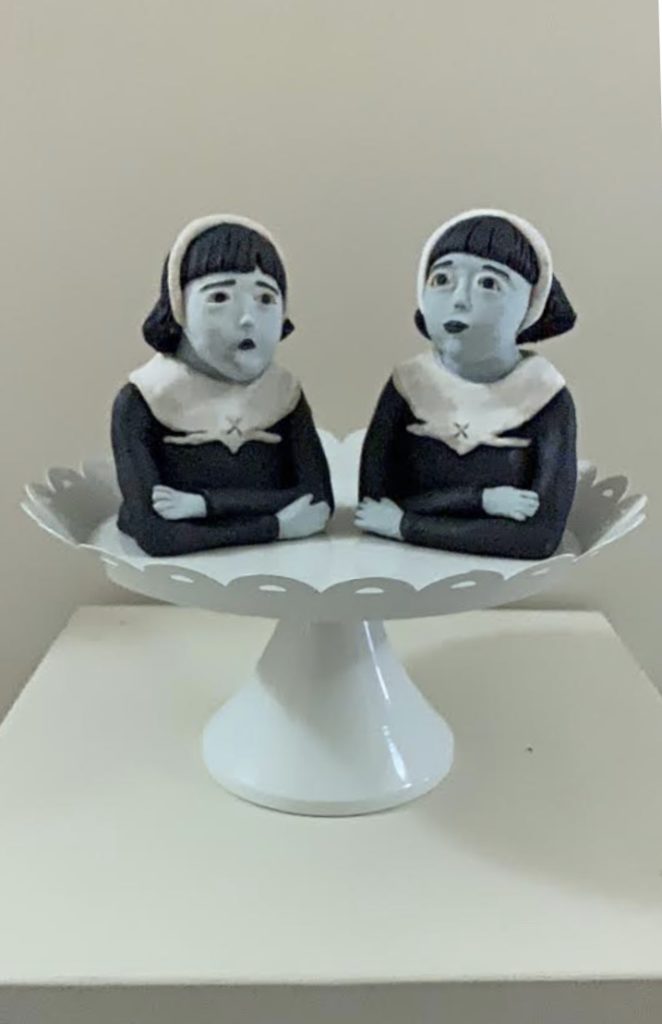 Korbi Clevinger "The Twins (Gretel and Gretel)" Ceramic