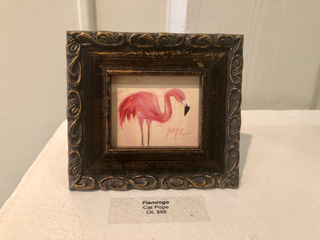 "Flamingo" by Cat Pope, Oil