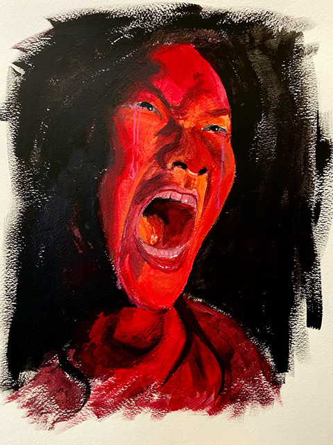 rage emotion art