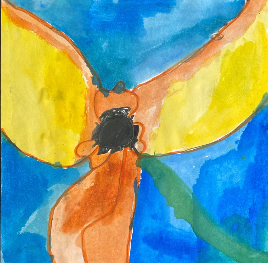 My Sunflower, 
Elizabeth Pierce, Watercolor