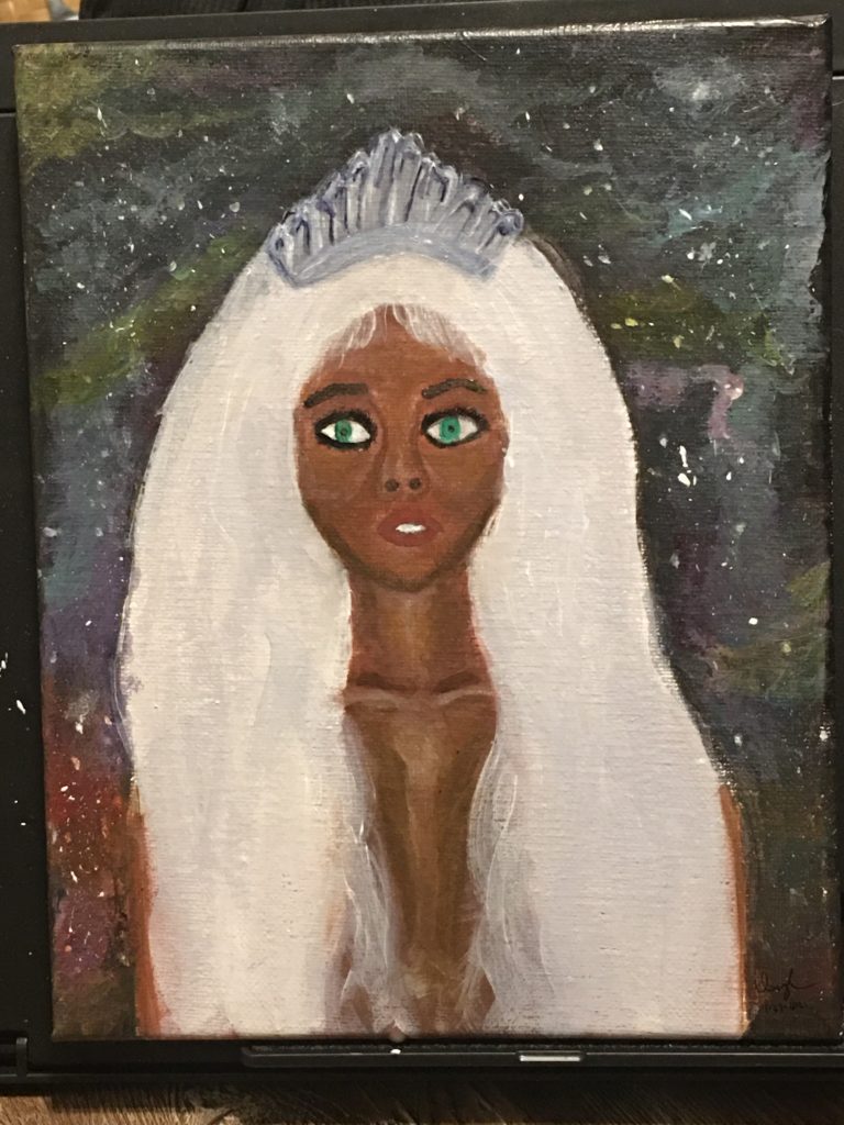 The Goddess, Vanity Washington, Acrylic on Canvas, NFS