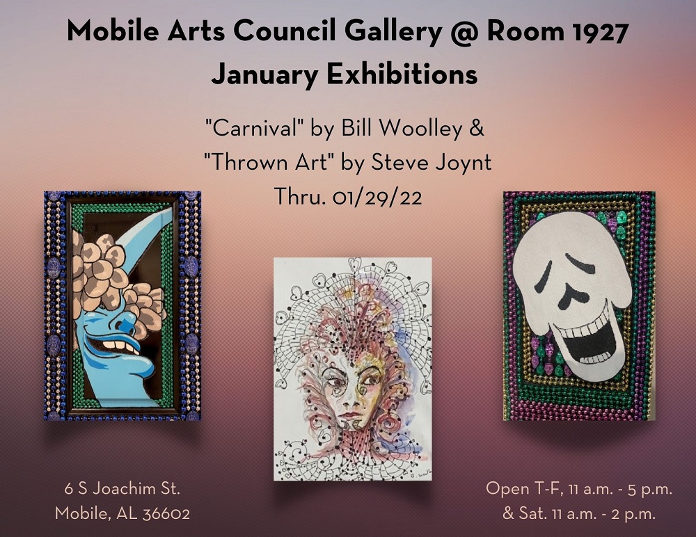 january exhibitions graphic