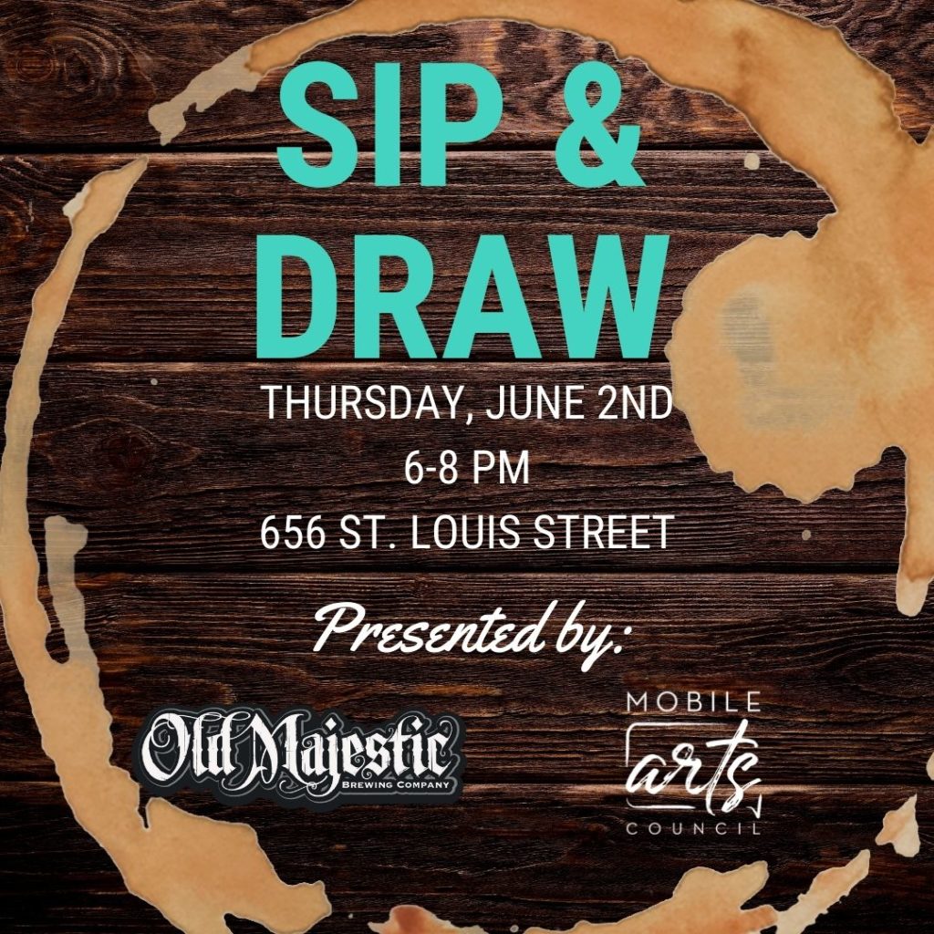sip and draw graphic