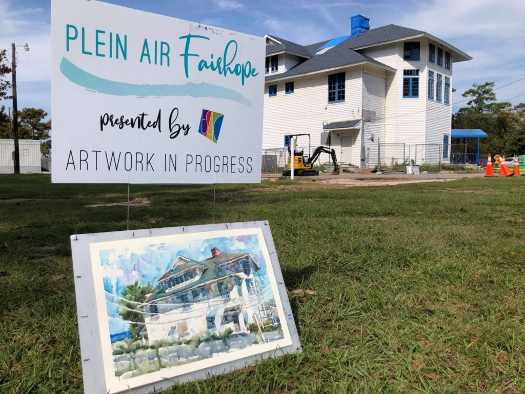 plein air fairhope sign