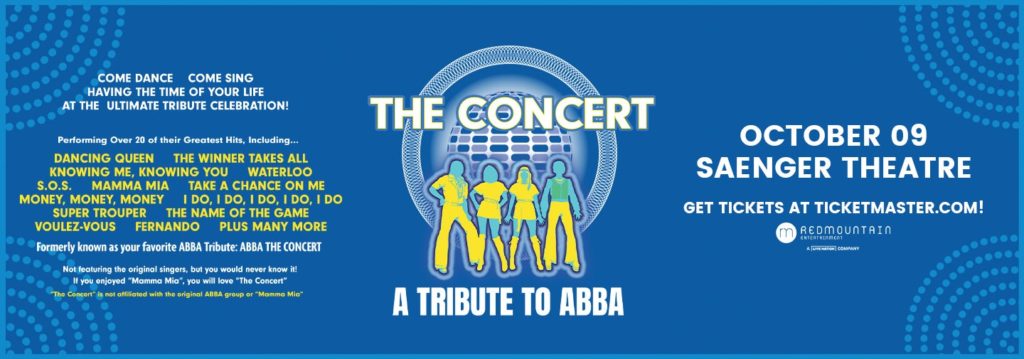 the concert abba tribute graphic