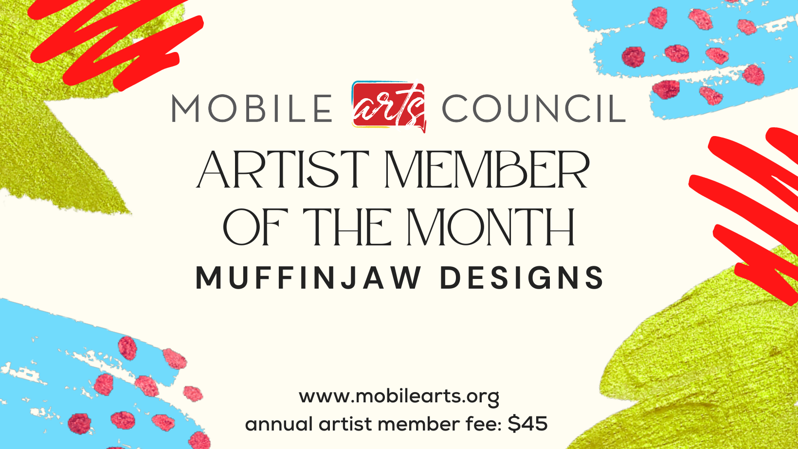 artist member of the month graphic