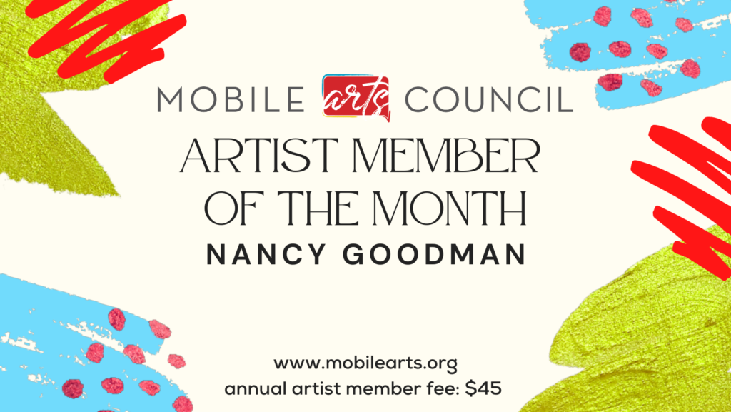 artist member of the month nancy goodman graphic