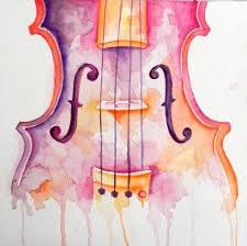 violin painting