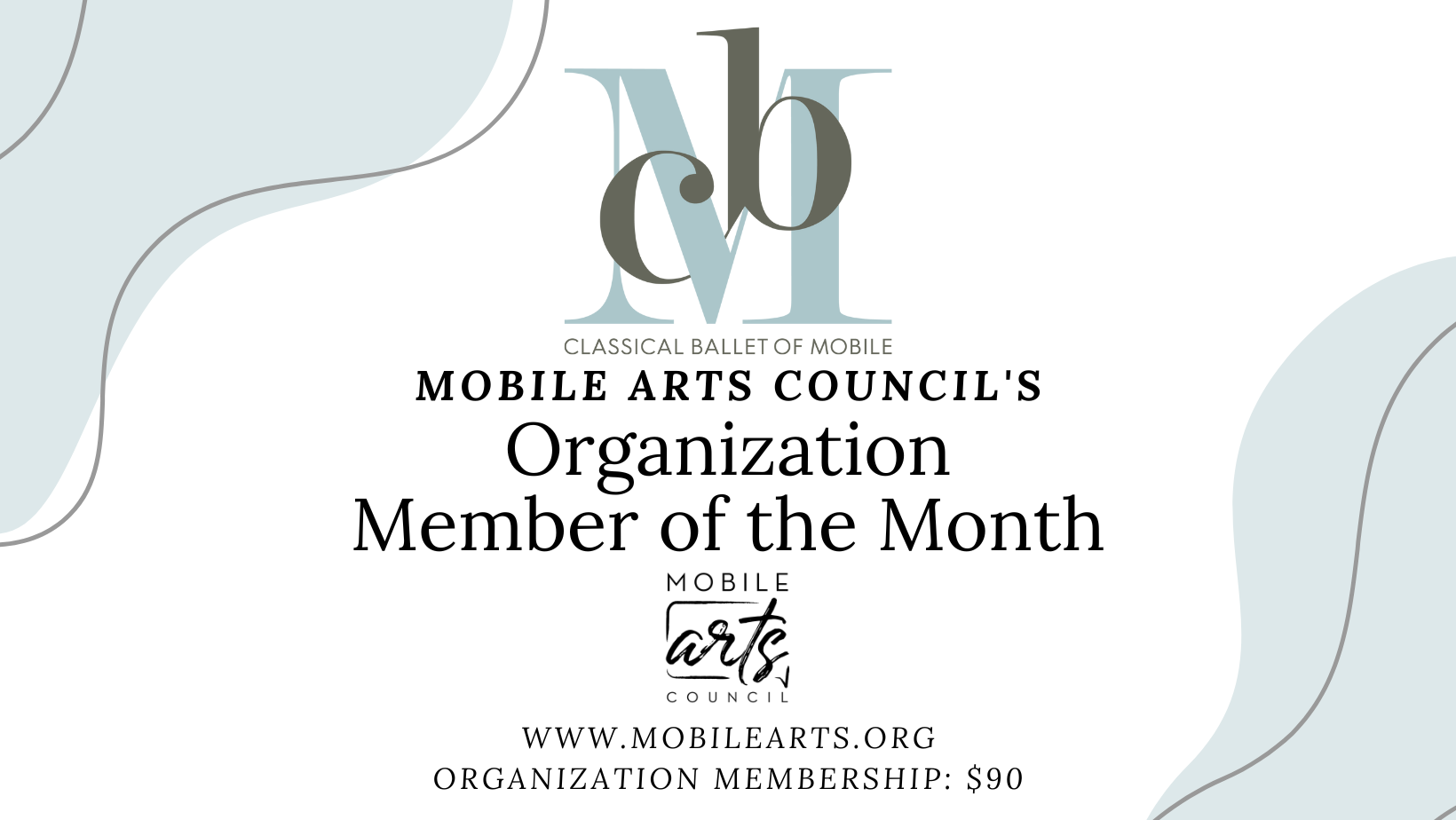 organization member of the month graphic