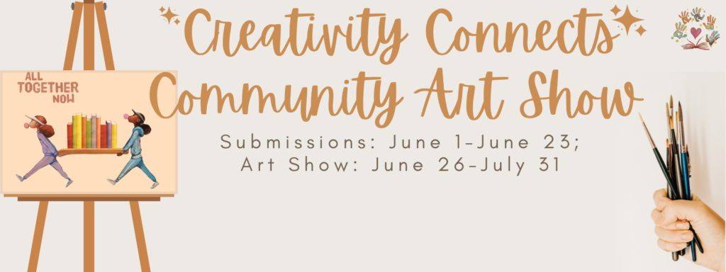 creativity connects community art show graphic