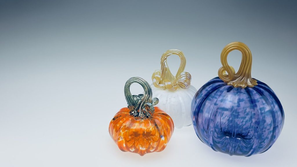 glass pumpkins