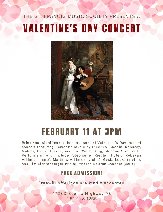 valentine's day concert graphic