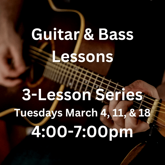 guitar and bass lessons graphic