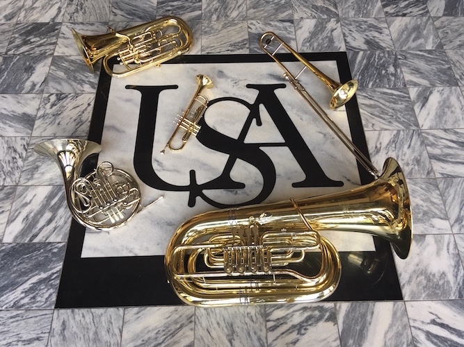usa logo with instruments