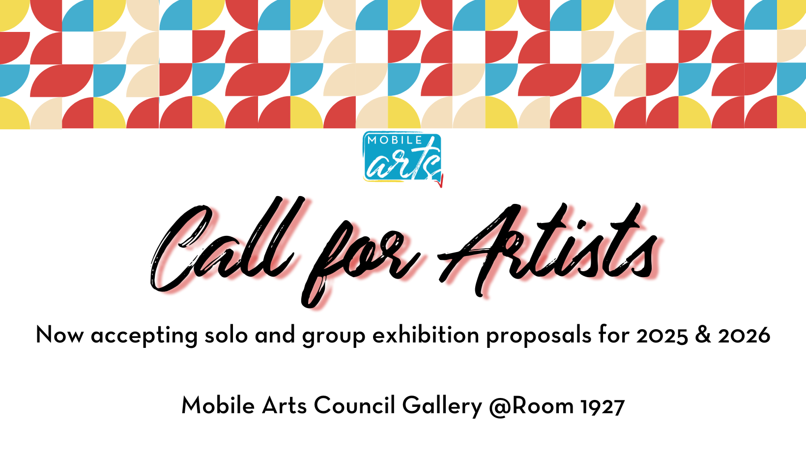 Call for artists 25 & 26