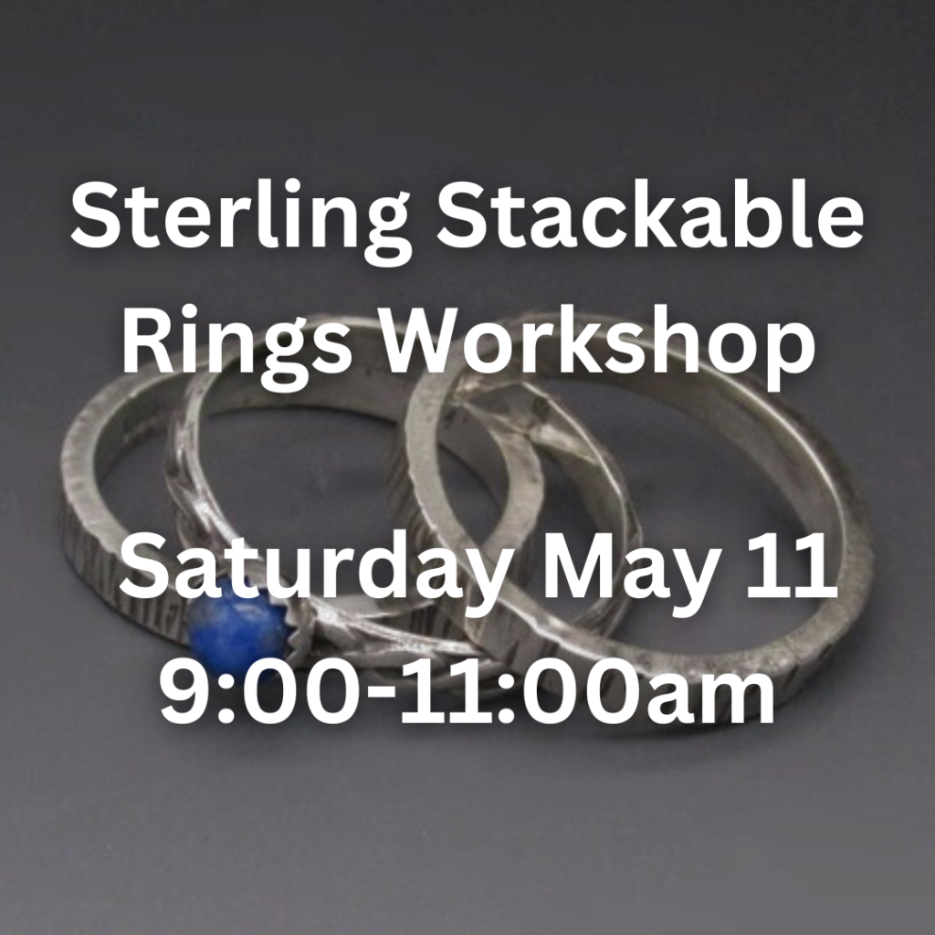 sterling stackable rings workshop graphic