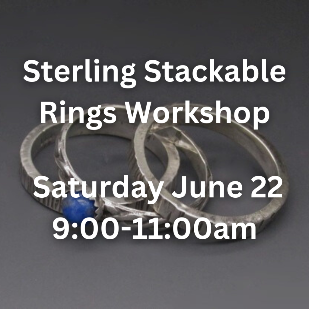 sterling stackable rings workshop graphic