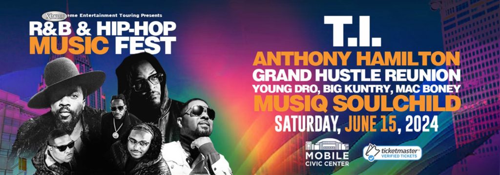 r&b & hip hop music fest graphic