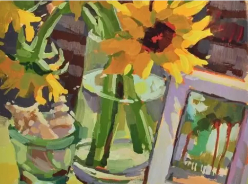 sunflower painting