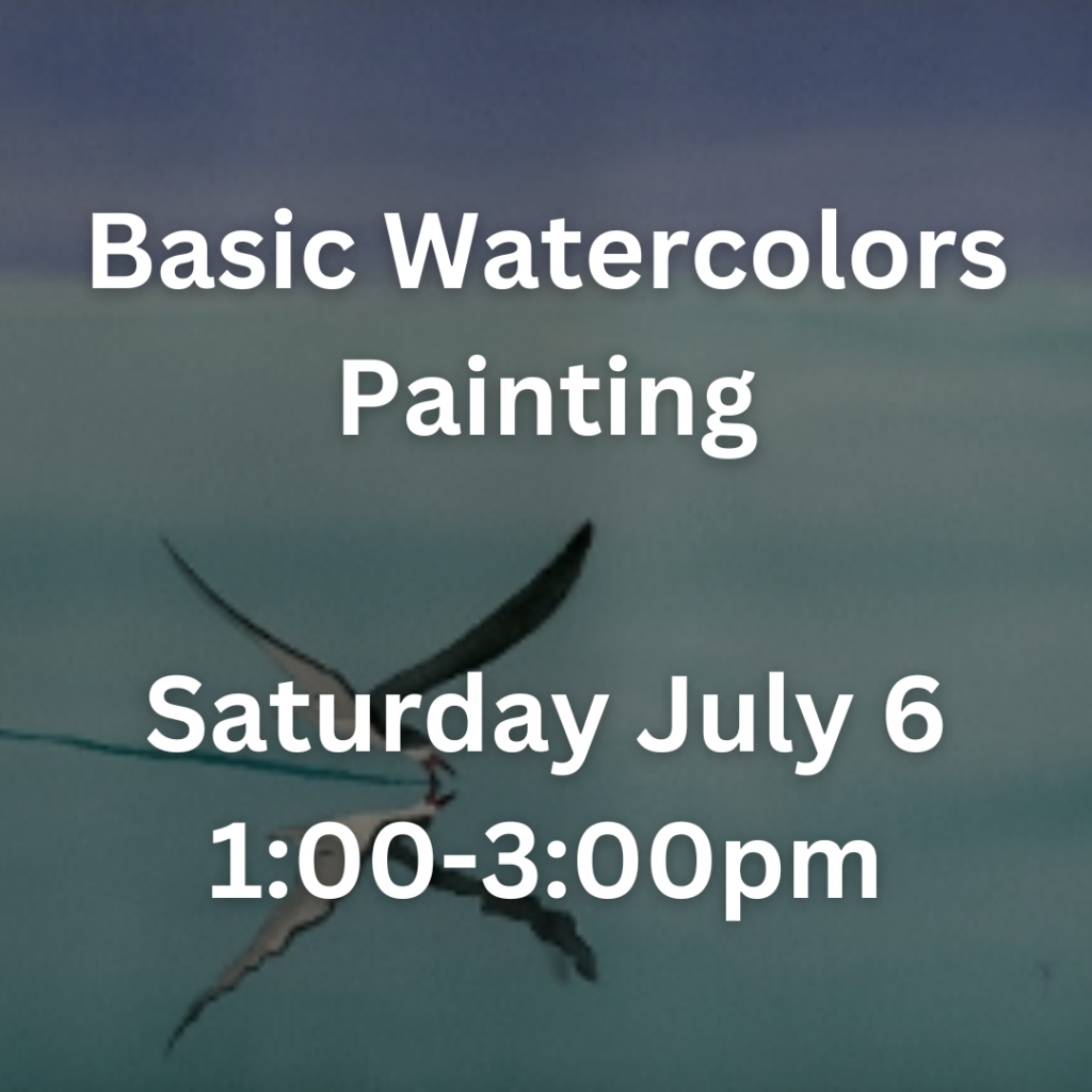 Basic Watercolors Painting Saturday July 6 1:00-3:00pm