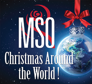 MSO Christmas Around the World, earth ornament with red bow