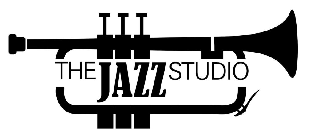 Image of a trumpet separated by text THE JAZZ Studio