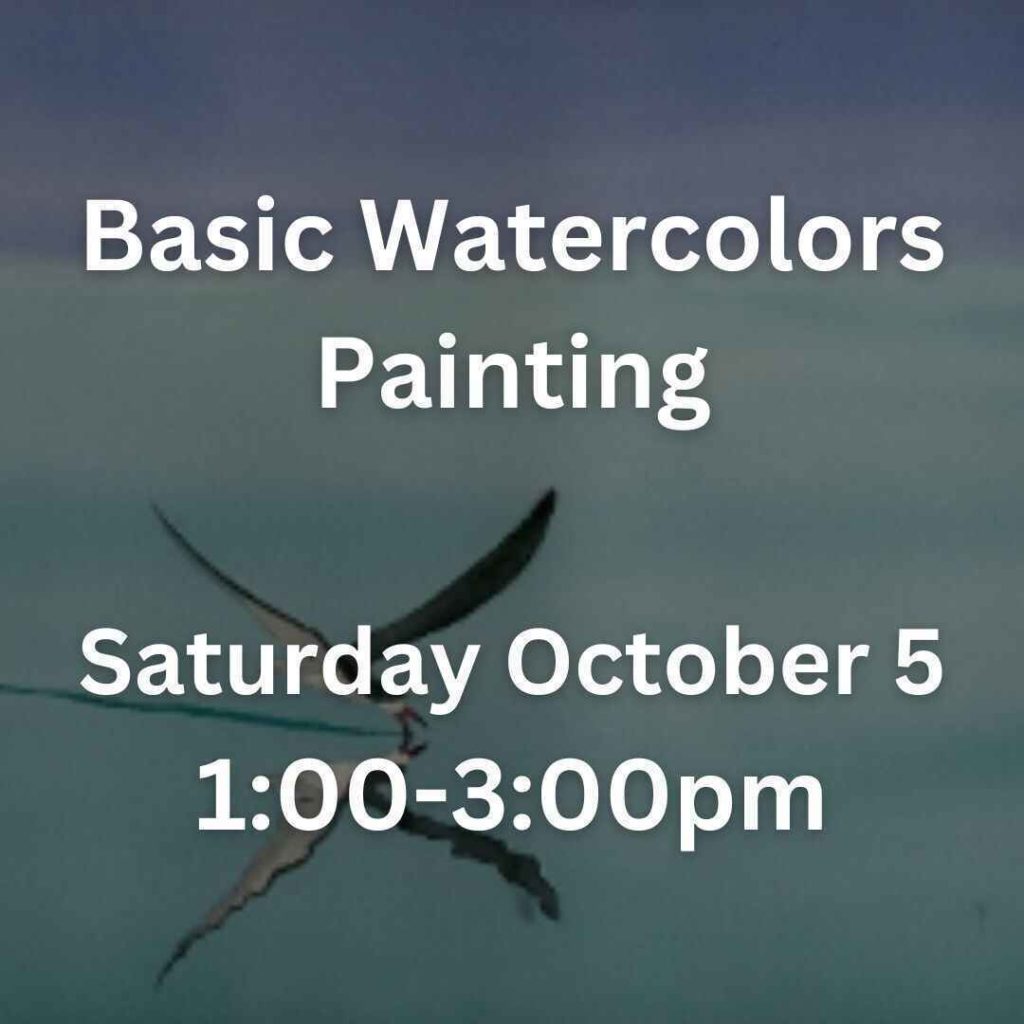 Basic Watercolors Painting Saturday October 5 1:00-3:00pm