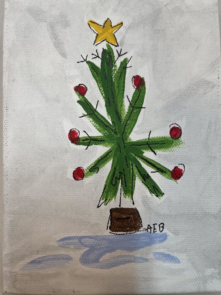 Christmas tree made by Annie Bryant