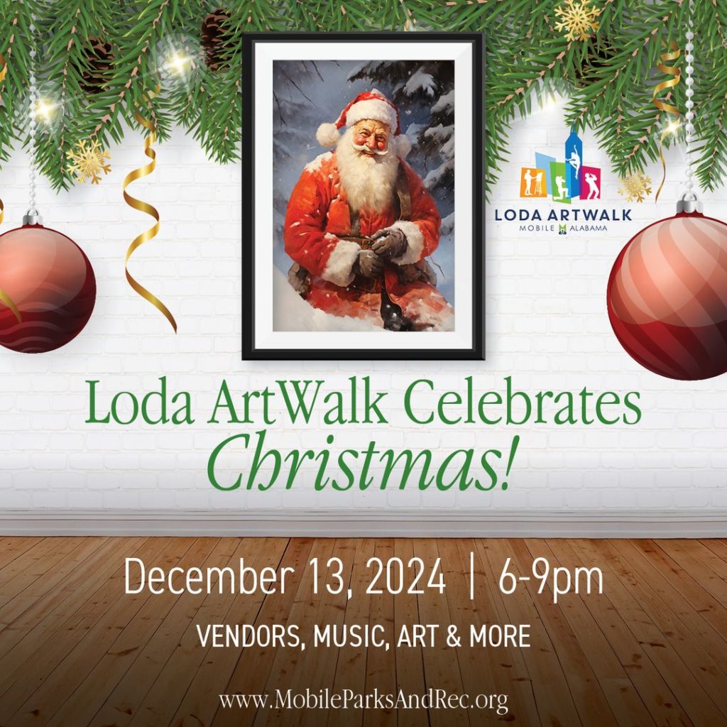 LODA ArtWalk Celebrates Christmas! December 13, 2024 6-9pm Vendors, Music, Art, & More