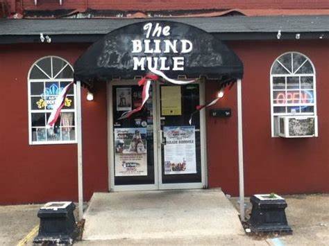 Front door to The Blind Mule