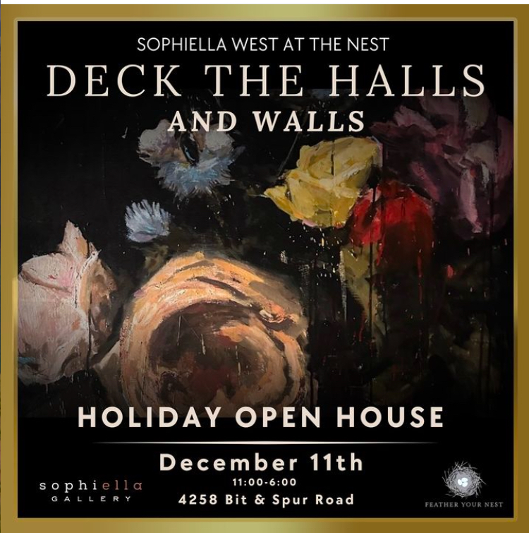 Sophiella West at the Nest Deck The Halls And Walls Holiday Open House December 11th 11am-6pm