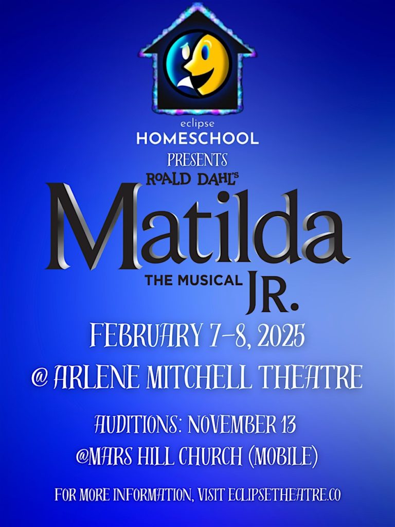 Eclipse HOMESCHOOL presents Roald Dahl’s Matilda the Musical JR. February 7-8, 2025 @ Arlene Mitchell Theater