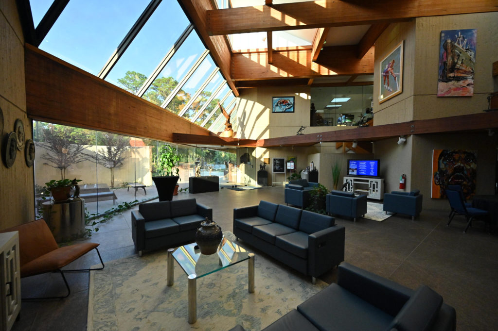 view inside lobby at United States Sports Academy