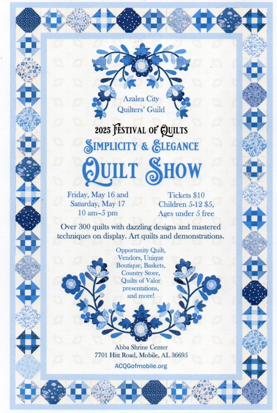 2025 Quilt Show flyer