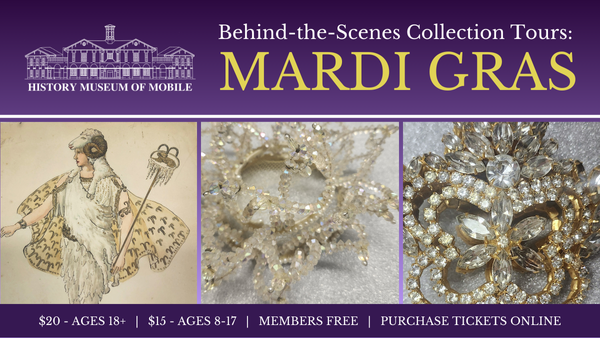 Behind-the-scenes collection tour Mardi Gras Flyer