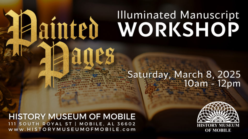 Painted Pages Illuminated Manuscripts Workshop Flyer