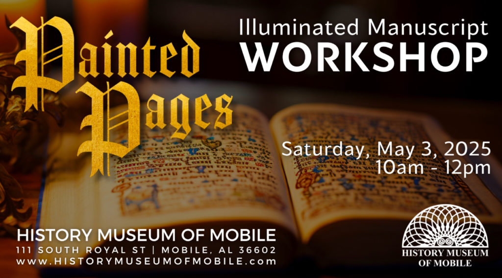 Painted Page Illuminated Manuscripts Workshop flyer