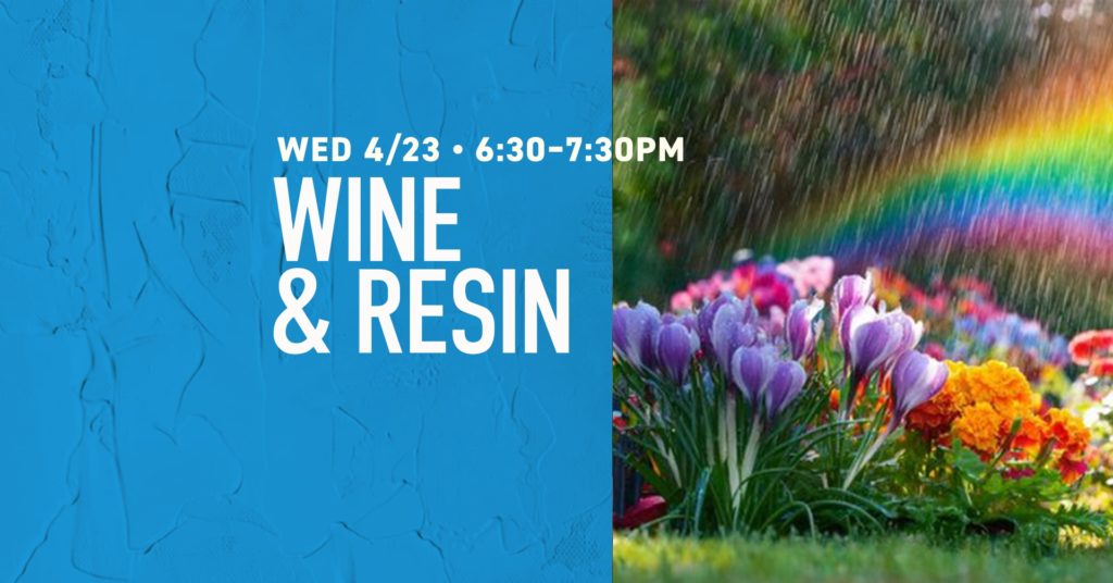 Frenchmen Wine and Resin flyer