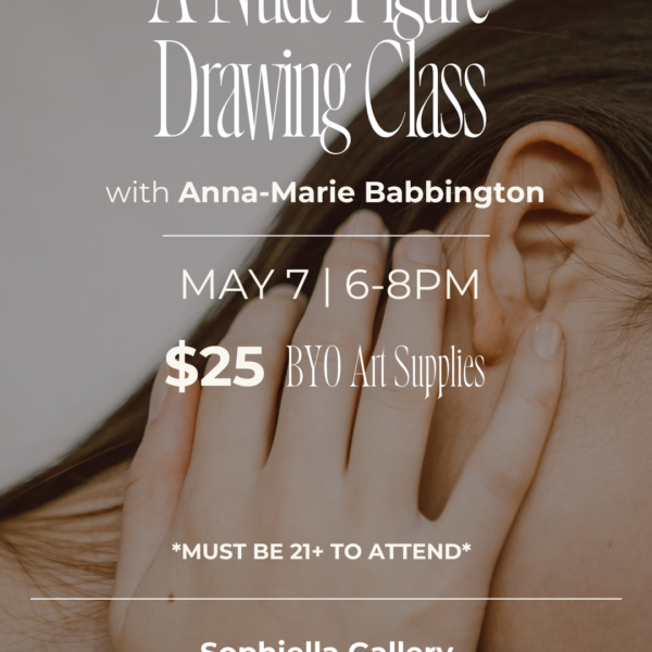 Figure Drawing Class at Sophiella flyer