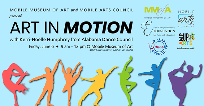 Art in Motion Professional Development flyer