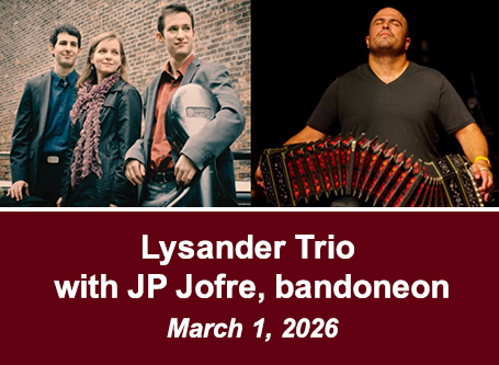 Lysander Trio with JP Jofre, bandoneon