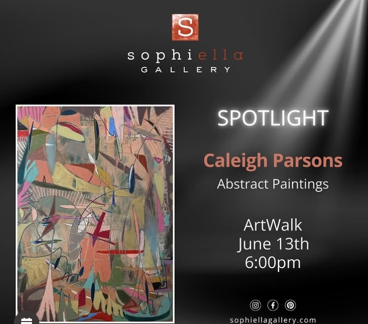 Sophiella Spotlight, Abstract Artwork by Caleigh Parsons