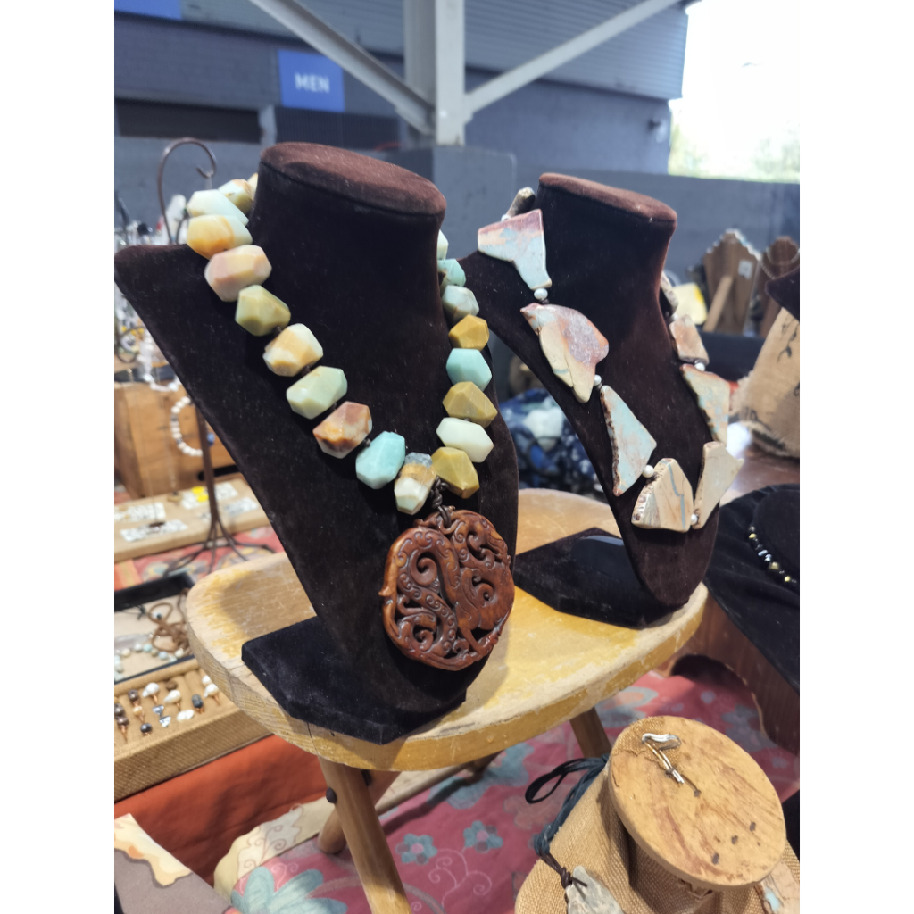 Jewelry with gemstones made by Oneida Moss NeatsUniques