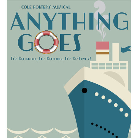 Anything Goes flyer, Cruise Ship graphic