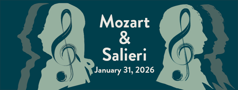 Mozart & Salieri Silhouette with musical notes January 31, 2026