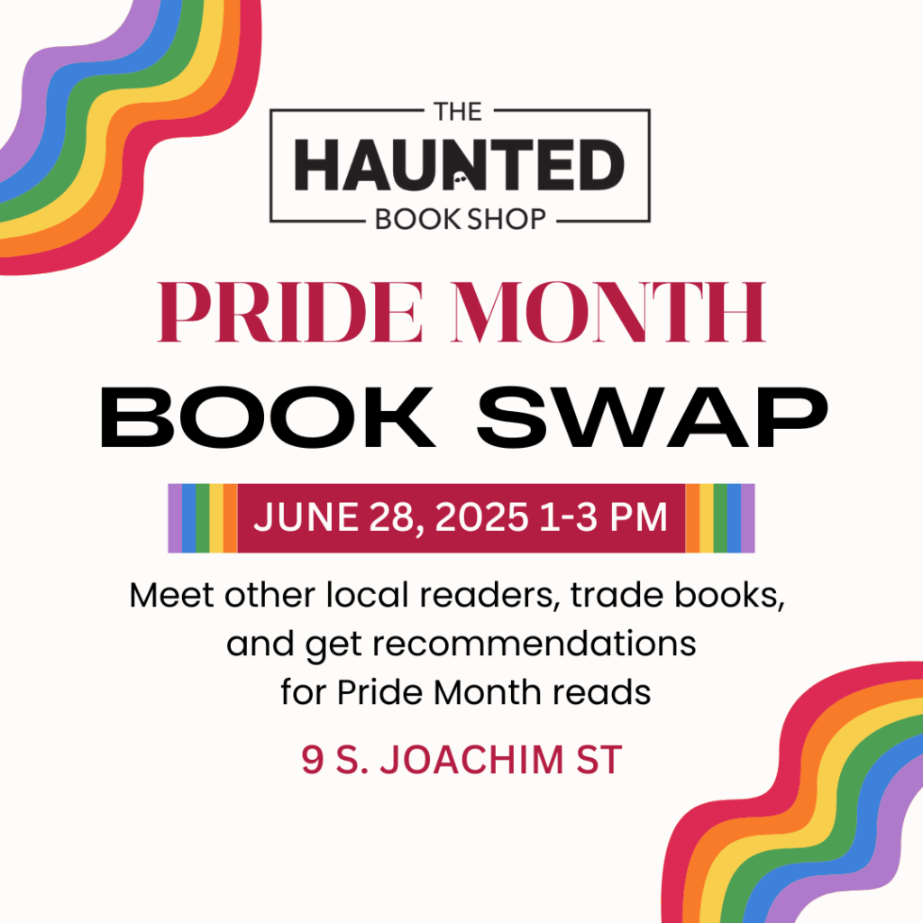 Pride month book swap flyer