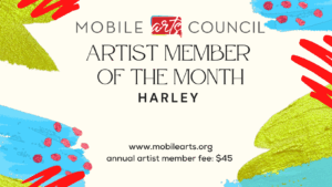 graphic for Artist Member of the Month June 2025