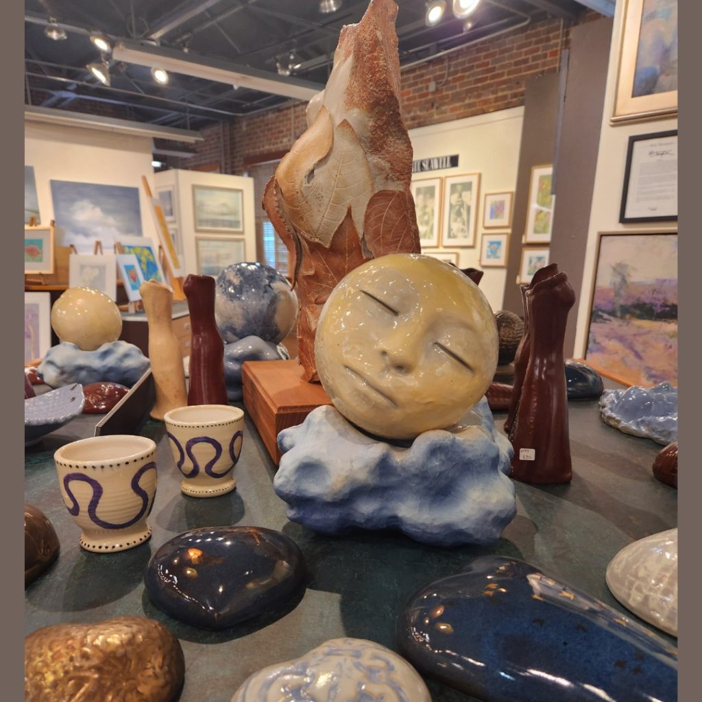 Bertice ceramics at Ashland Gallery